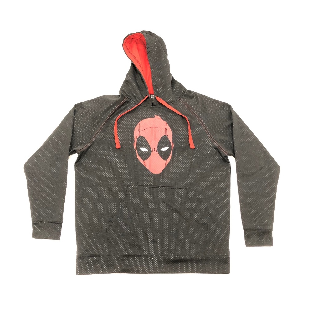 MARVEL Deadpool Hoodie Pullover Men's size L Black